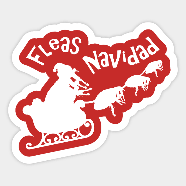 Fleas Navidad Sticker by flimflamsam